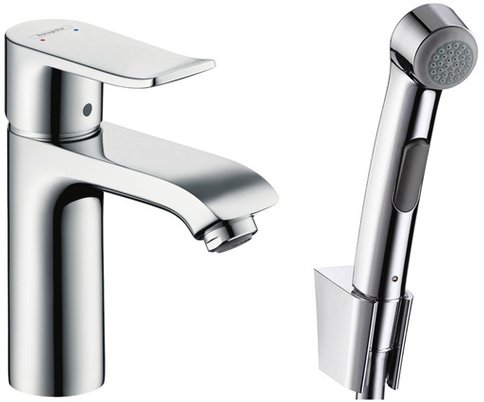 HANSGROHE 31285000 hg metris смеситель для раковины с гигиеническим душем