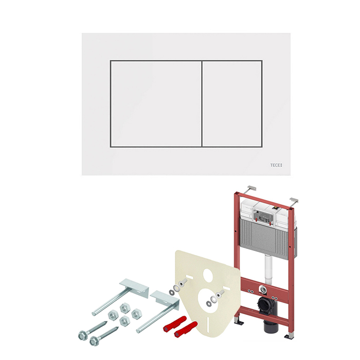TECEbase tecebase 2.0 комплект c кронштейнами, панель now белая матовая k440417