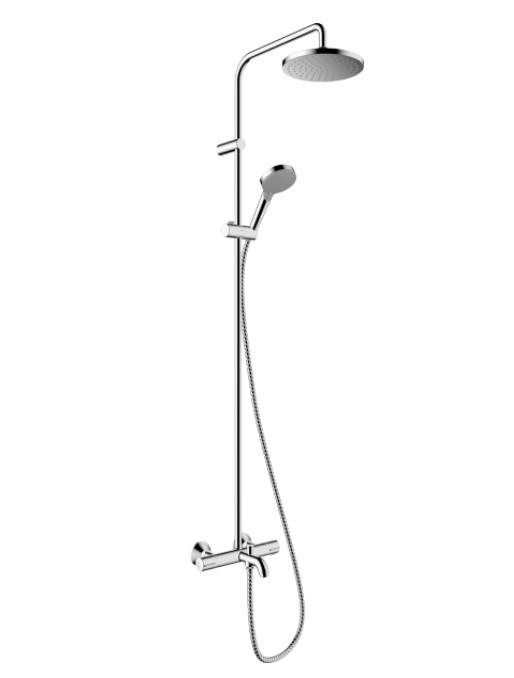 HANSGROHE 26274000 vernis blend showerpipe 200 1jet с термостатом для ванны, хром