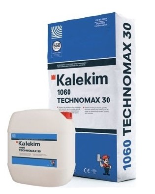 KALEKIM 1060 technomax 30 эластичный клей для облицовки фасадов (компонент a+b), 25 кг+5,75 л