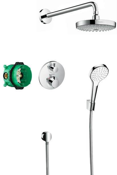 HANSGROHE 27295000 set 8 в 1душ.ком. (26522000+27413000+26804400+28272000+28331000+27453000+15758000+01800180)