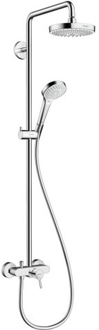 HANSGROHE 27255400 hg croma select s 180 2 jet showerpipe со смесителем, белый/хром