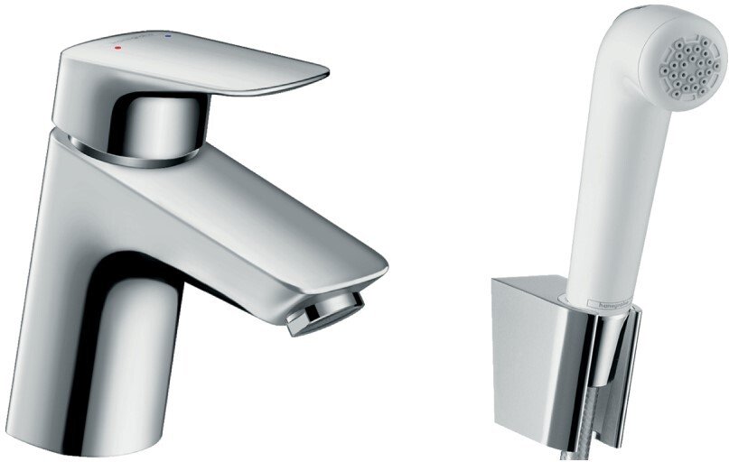 HANSGROHE 71290000 hg logis смеситель для раковины с гигиеническим душем, хром 