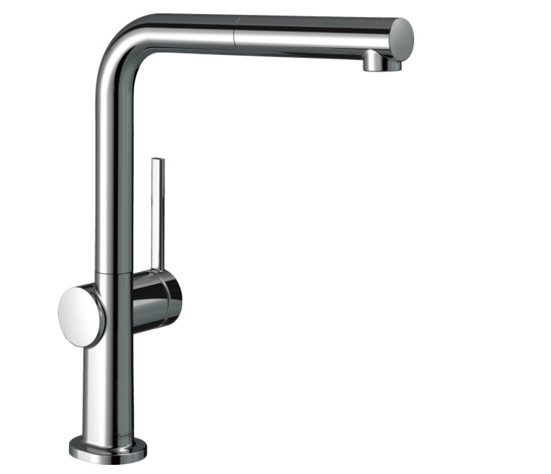 HANSGROHE 72809000 talis m54 кухонный смеситель однорычажный, 270, с вытяжным изливом, 1jet, sbox, хром