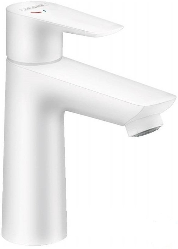 HANSGROHE 71712700 talis e смеситель для раковины 110, однорыажный, без сливного набора, белый матовый