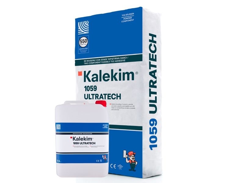 KALEKIM 1059 ultratech двухкомпонентный клей для плитки (компонент а+b), 25 кг+7,5 л