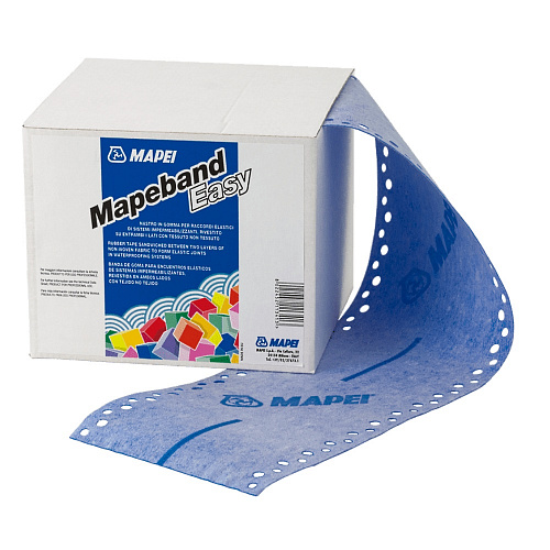 MAPEI mapeband easy h130 rolls 10 mt  лента прорезиненная гидроизоляционная