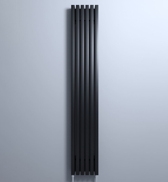 VELAR радиатор velar p60 1750 v-8 секций нижнее подкл. по центру 050 (ral 9005 черный матовый) 