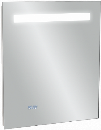 REPLAY EB1430-NF зеркало прямоугольное REPLAY, подсветка., инфр. выкл., анти-пар, встр.часы /60х65х3/	