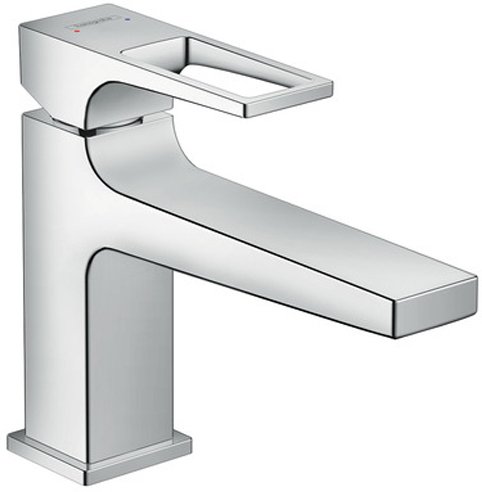 HANSGROHE 74502000 hg metropol смеситель для раковины 100 однорычажн, с рукояткой loop, с дон. клапаном