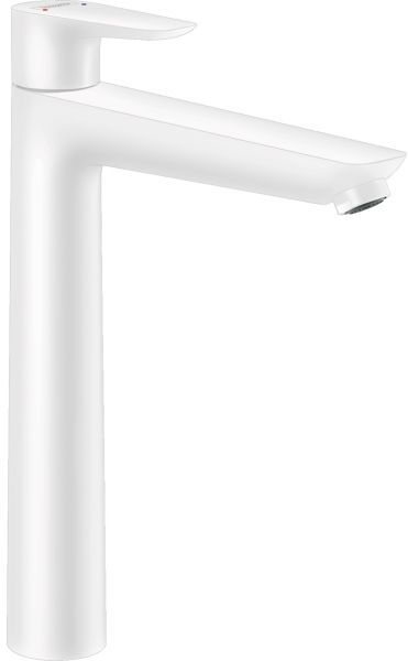 HANSGROHE 71716700 talis e смеситель для раковины 240, однорычажный, со сливным гарнитуром, белый матовый 