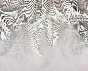 ТР-053  3D Фотообои "Роскошные пальмовые ветви" Материал Песок (300*270)