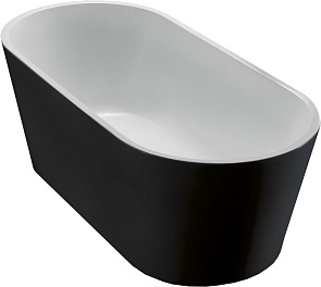 BELBAGNO акриловая ванна belbagno bb71-1700-nero, слив-перелив