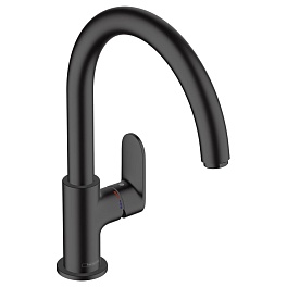 HANSGROHE 71870670 vernis blend m35 кухонный смеситель 260, однорычажный, с поворотным изливом, матовый черный