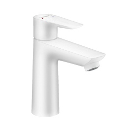 HANSGROHE 71710700 talis e смеситель для раковины 110, однорыажный, с д/кл, белый матовый