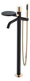 STICK  смеситель stick напольный black diamond gold 129-bg