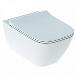 SMYLE 500.685.01.1 smyle square унитаз подвесной безободковый rimfree® в комплекте с сиденьем с пл,закр.