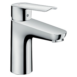 HANSGROHE 71161000 hg logis e смеситель для раковины 100 однорычажный, с донным клапаном, хром