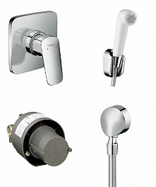 HANSGROHE cs00053218 набор с гигеническим душем logis (встройка)