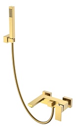 QUBIC смеситель для ванны с душем qubic matt gold 473-mg