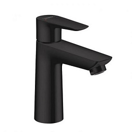 HANSGROHE 71710670 talis e смеситель для раковин 110, однорычажный, со сливным гарнитуром, черный матовый