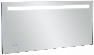FORMILIA EB1165-NF Зеркало 140x65 см, светодиодное осв.часами,с функцией антипар