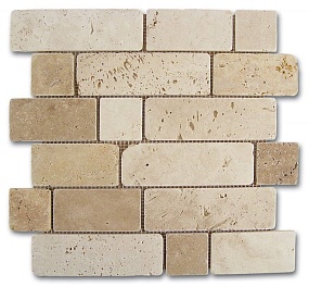 D541 Mosaico travertino brick 184996 мозаика 30.5*30.5